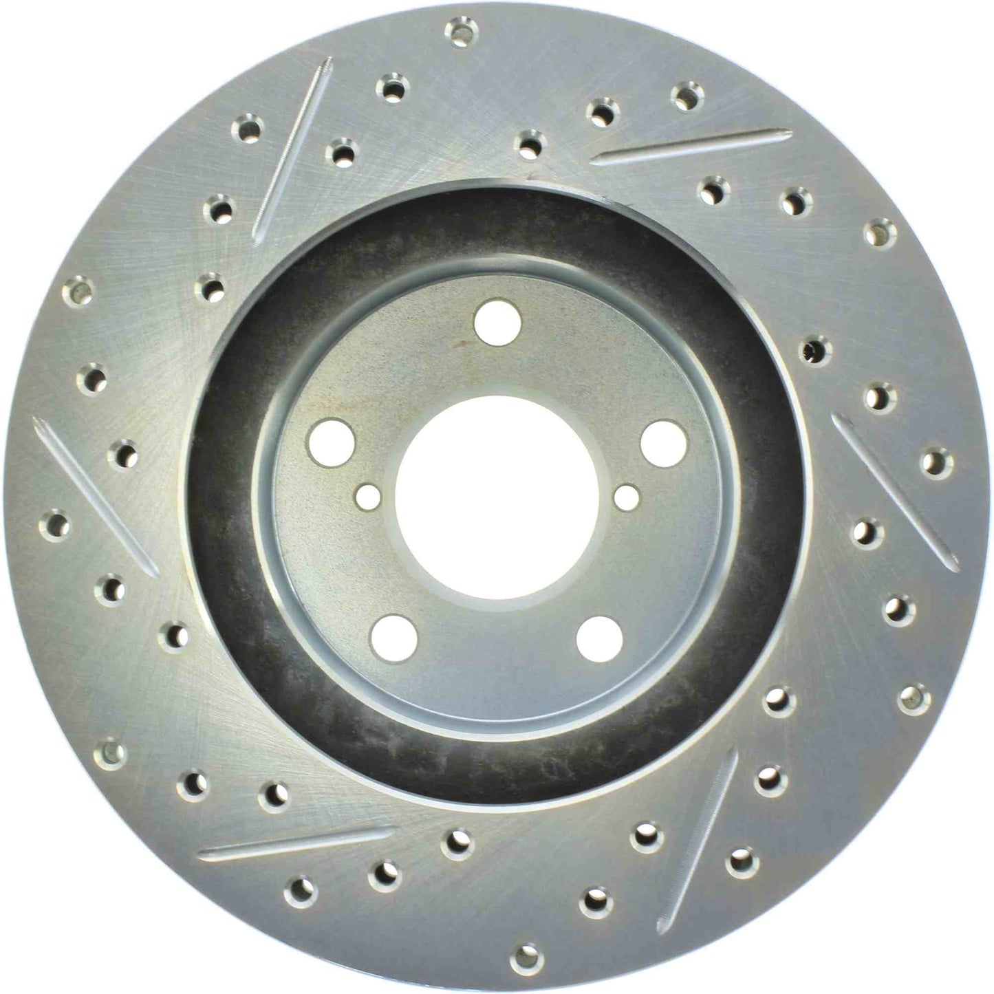 StopTech Select Sport Drilled And Slotted Brake Rotor; Front Left