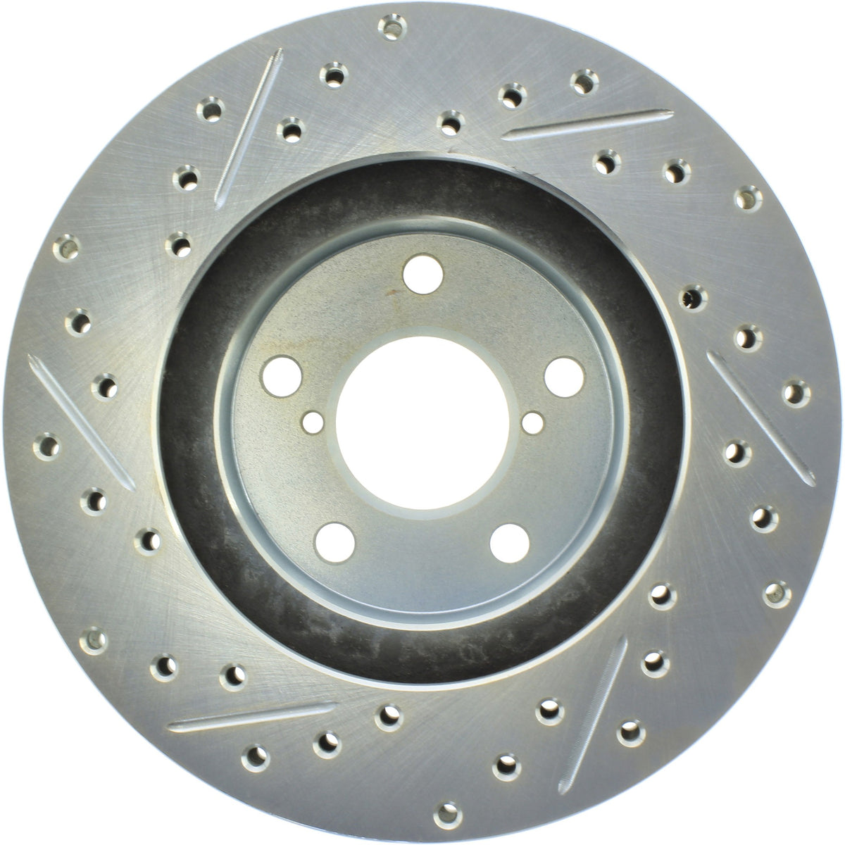 StopTech Select Sport Drilled And Slotted Brake Rotor; Front Left
