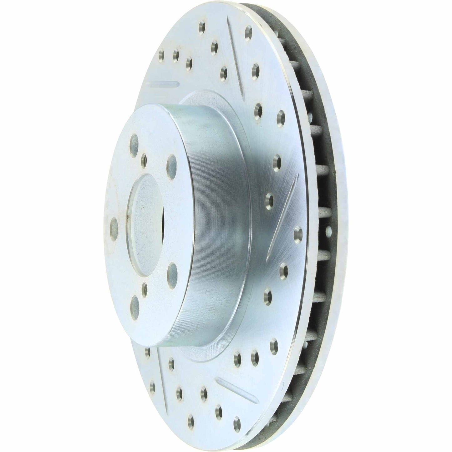 StopTech Select Sport Drilled And Slotted Brake Rotor; Front Left
