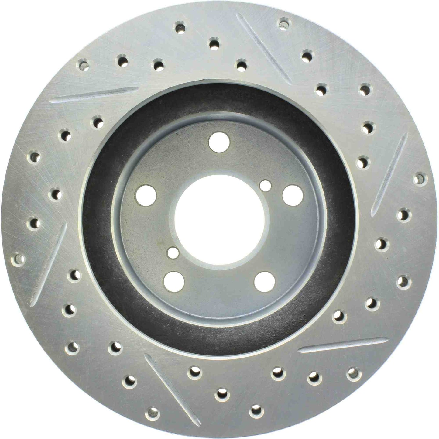 StopTech Select Sport Drilled And Slotted Brake Rotor; Front Right