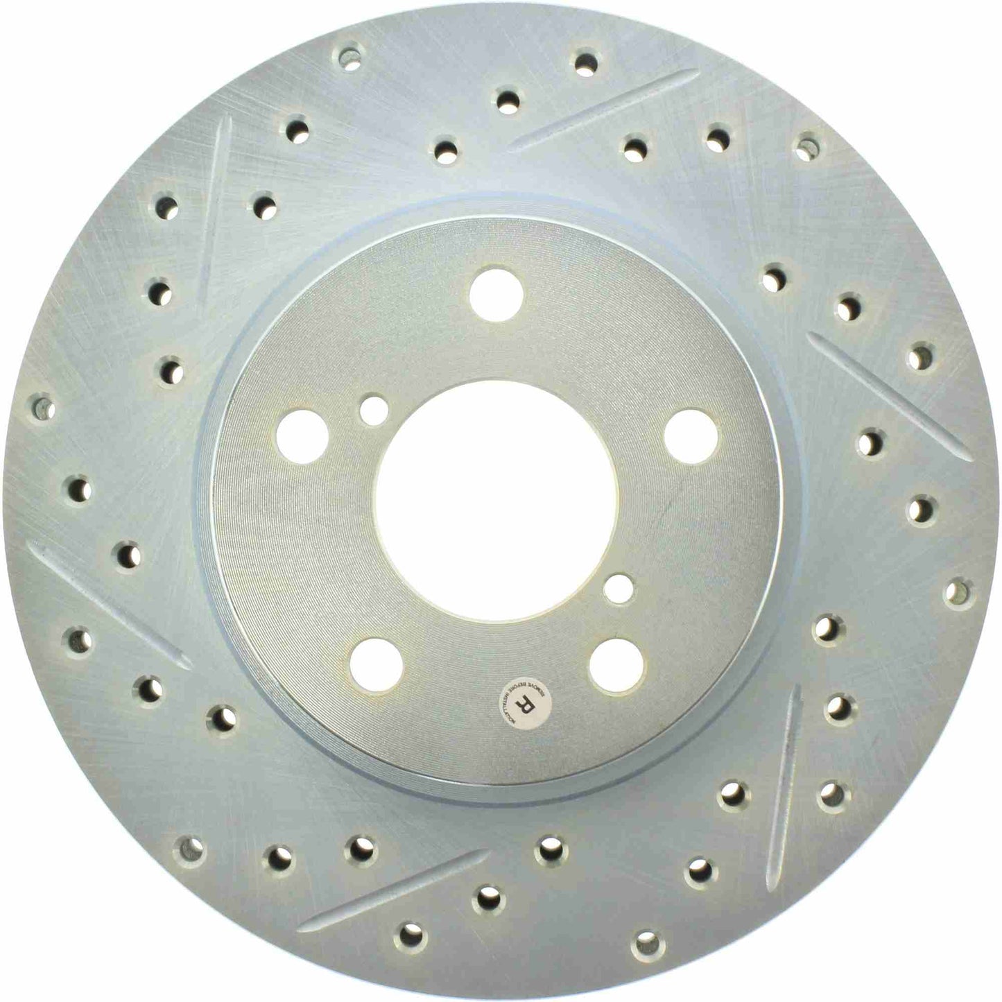 StopTech Select Sport Drilled And Slotted Brake Rotor; Front Right