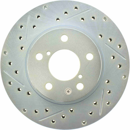 StopTech Select Sport Drilled And Slotted Brake Rotor; Front Right