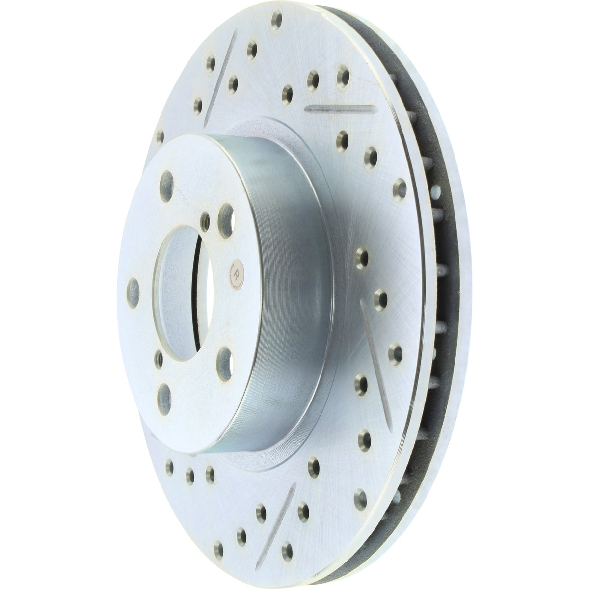 StopTech Select Sport Drilled And Slotted Brake Rotor; Front Right