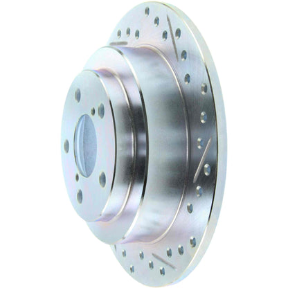 StopTech Select Sport 98-08 Subaru Forester Slotted and Drilled Left Rear Rotor 227.47011L