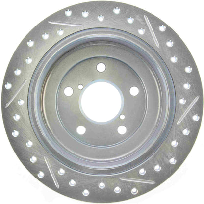 StopTech Select Sport 98-08 Subaru Forester Slotted and Drilled Right Rear Rotor 227.47011R