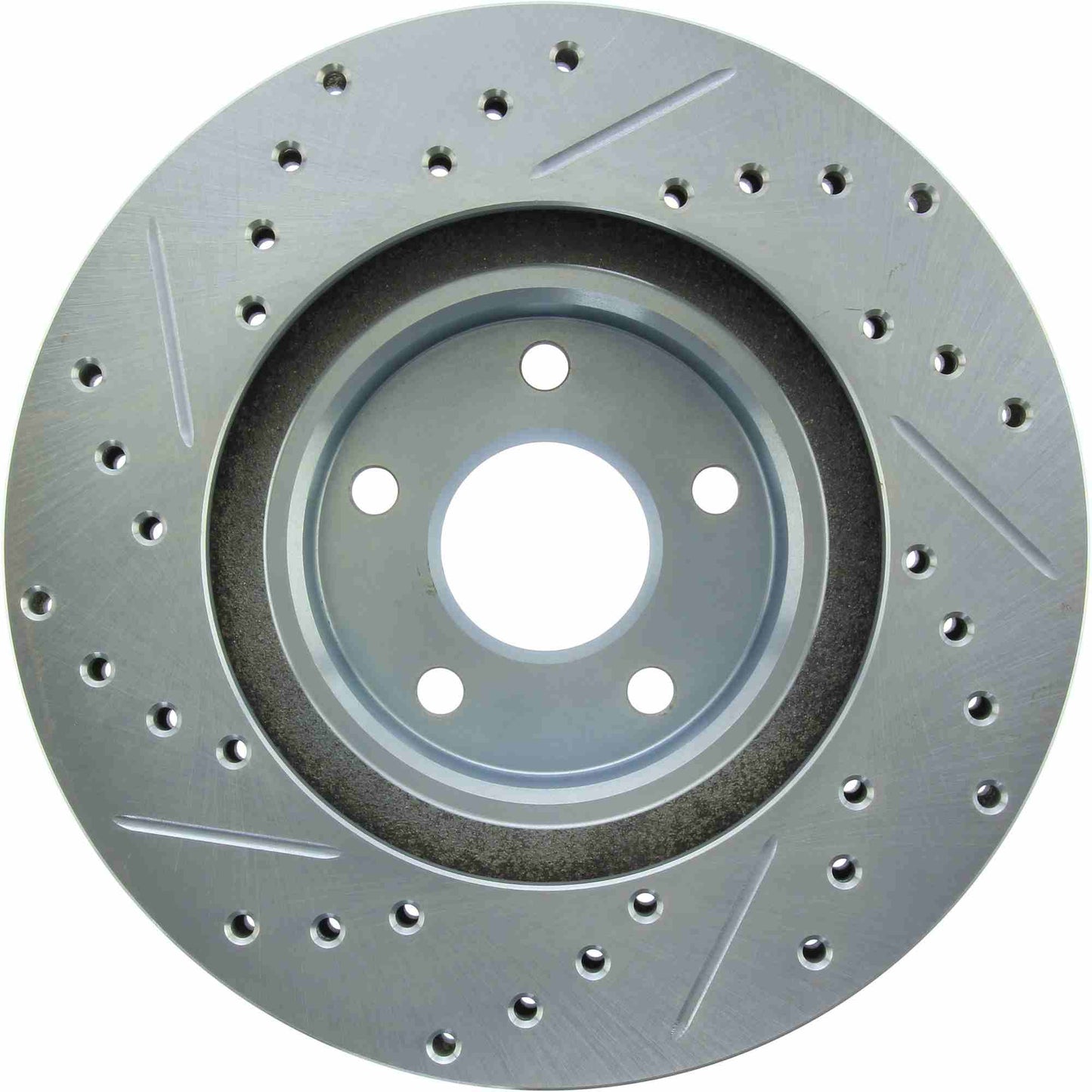 StopTech Select Sport Drilled And Slotted Brake Rotor; Front Left