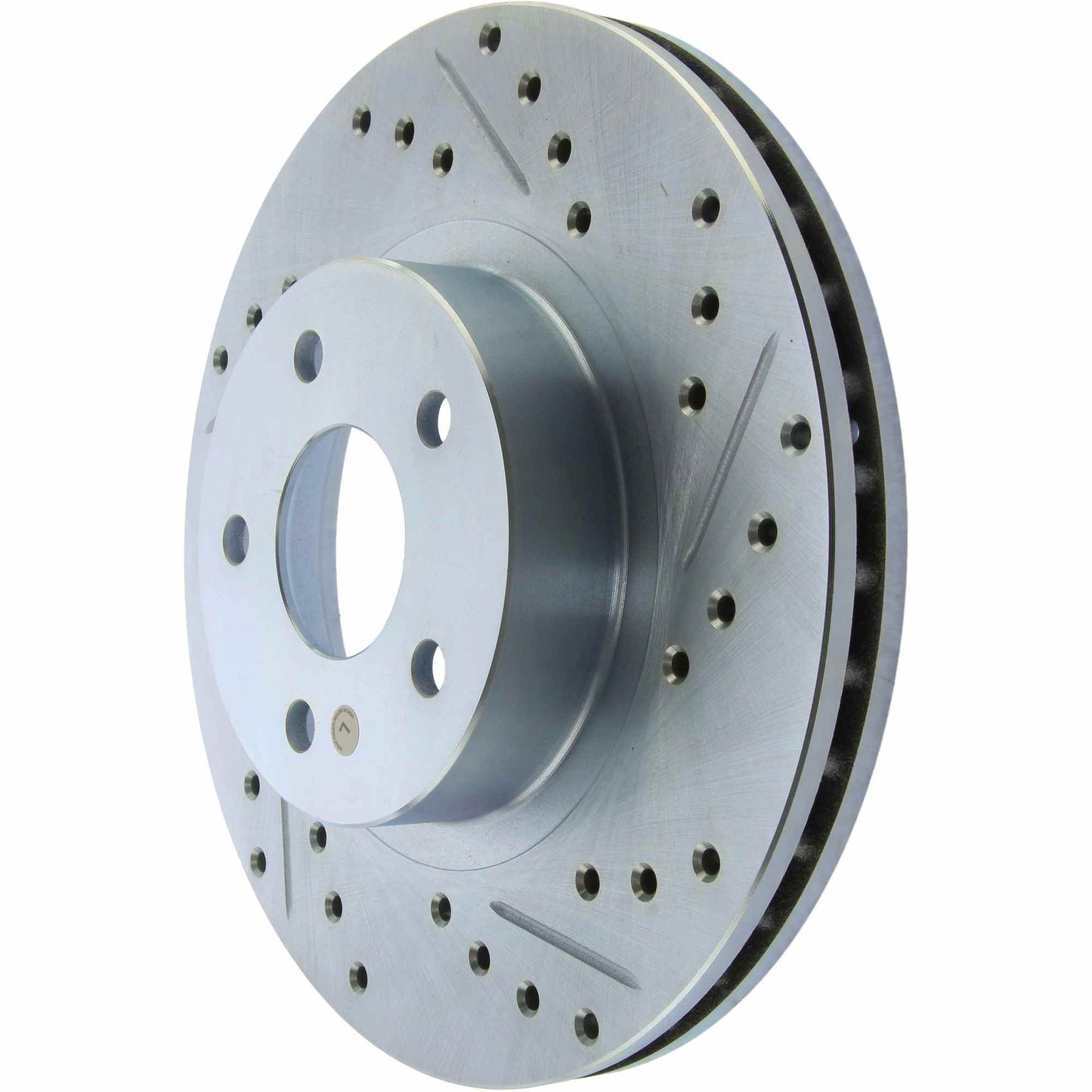 StopTech Select Sport Drilled And Slotted Brake Rotor; Front Left