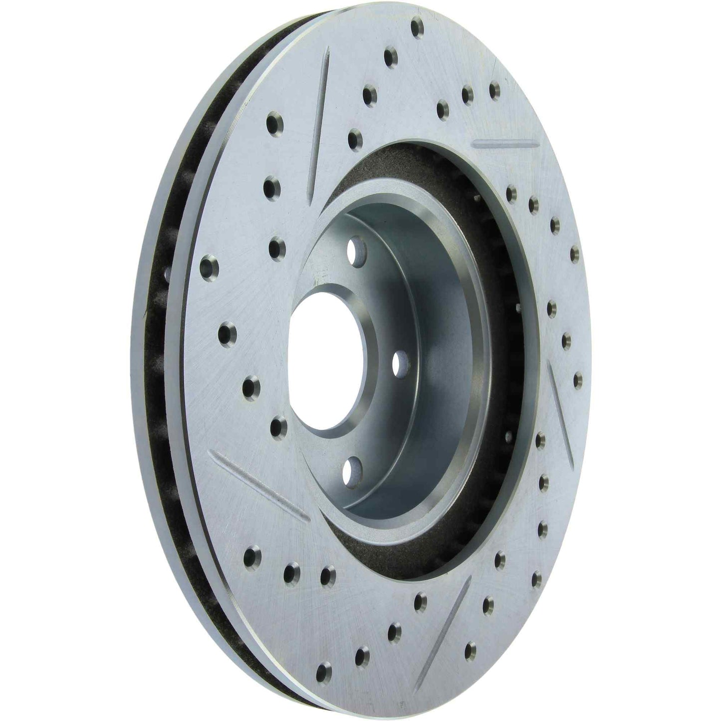 StopTech Select Sport Drilled And Slotted Brake Rotor; Front Left
