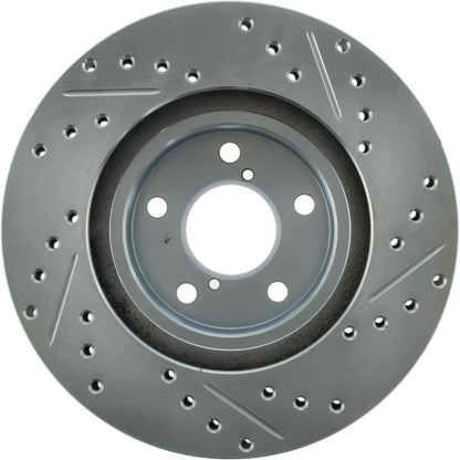 StopTech  Select Sport Drilled And Slotted Brake Rotor; Front Right