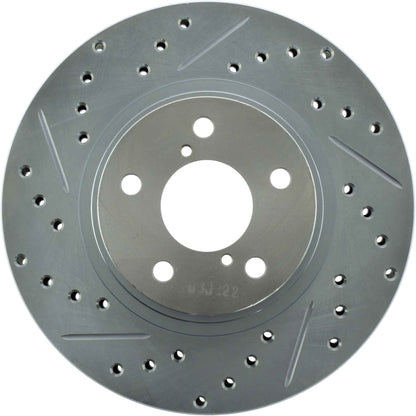 StopTech  Select Sport Drilled And Slotted Brake Rotor; Front Right