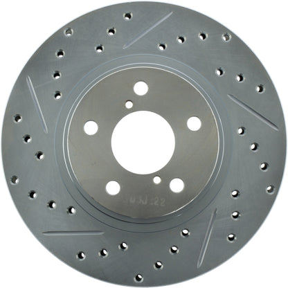 StopTech  Select Sport Drilled And Slotted Brake Rotor; Front Right