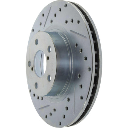StopTech  Select Sport Drilled And Slotted Brake Rotor; Front Right
