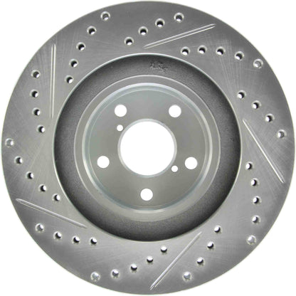 StopTech Select Sport Drilled And Slotted Brake Rotor; Front Left