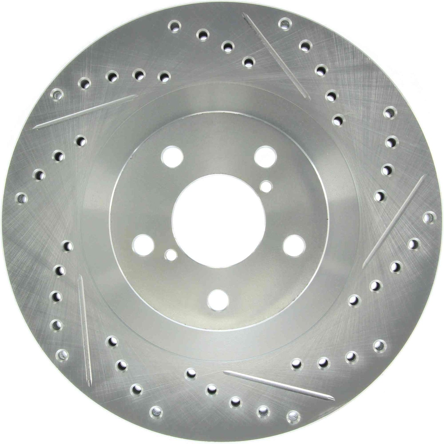 StopTech Select Sport Drilled And Slotted Brake Rotor; Front Left