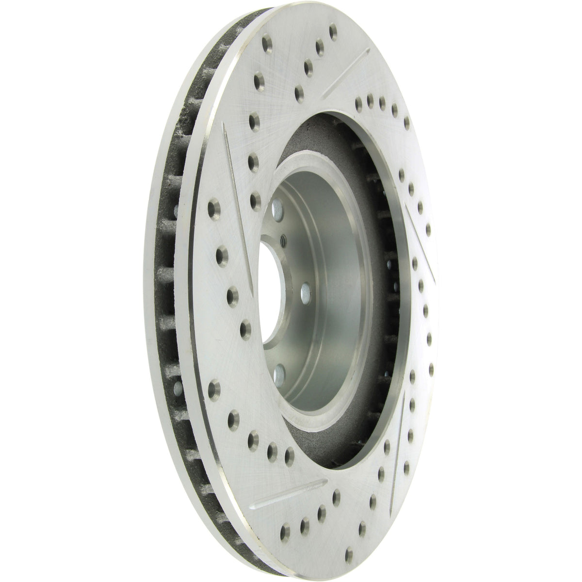 StopTech Select Sport Drilled And Slotted Brake Rotor; Front Left