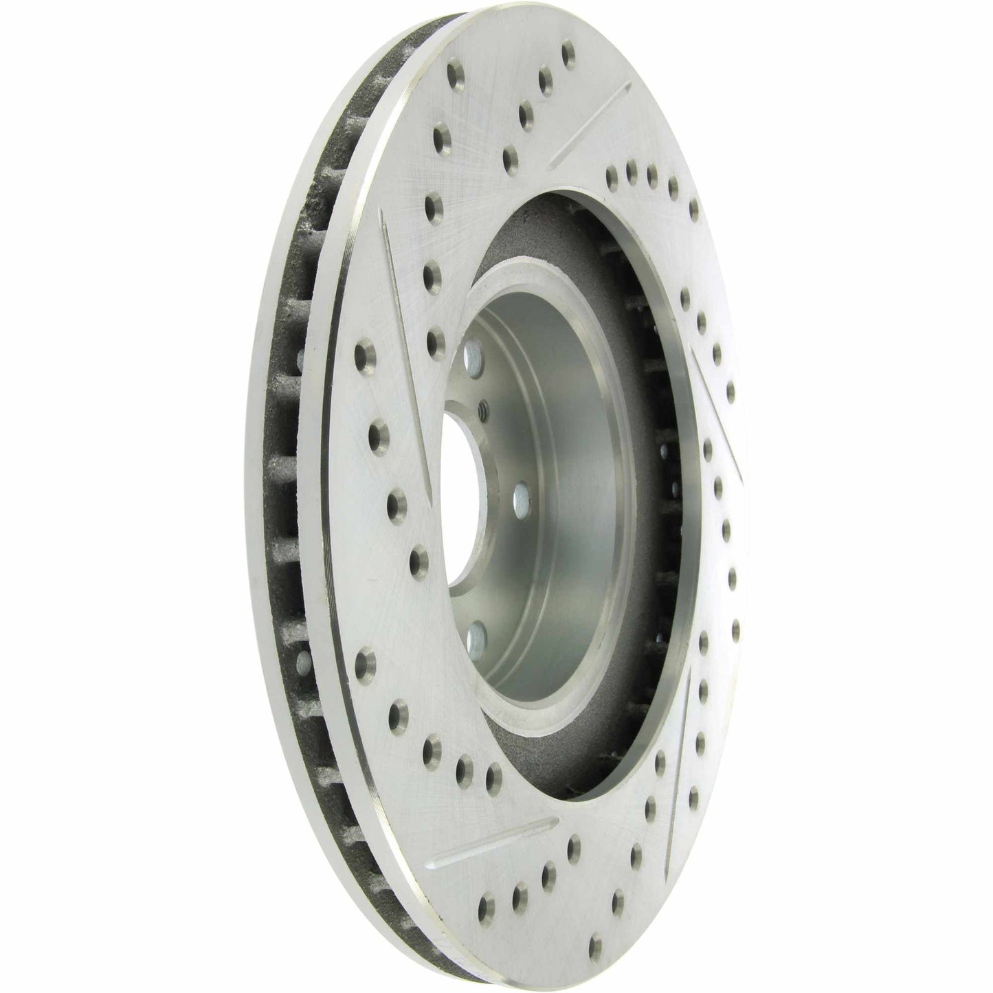 StopTech Select Sport Drilled And Slotted Brake Rotor; Front Left