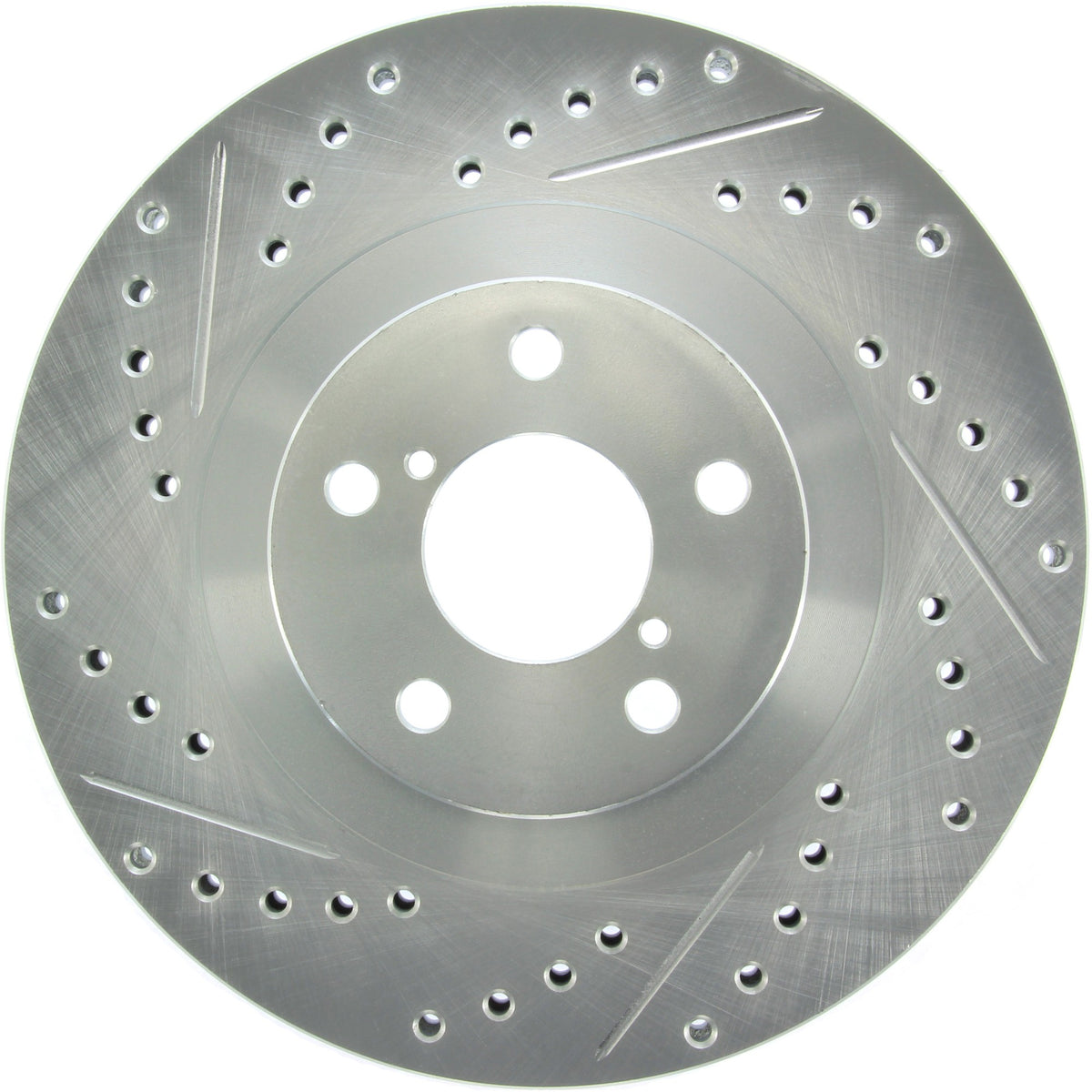 StopTech Select Sport Drilled And Slotted Brake Rotor; Front Right