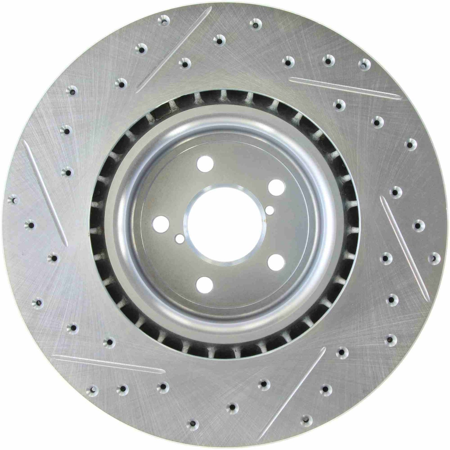 StopTech Select Sport Drilled And Slotted Brake Rotor; Front Left