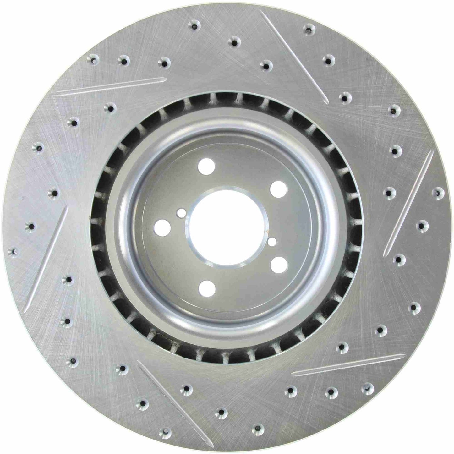 StopTech Select Sport Drilled And Slotted Brake Rotor; Front Right