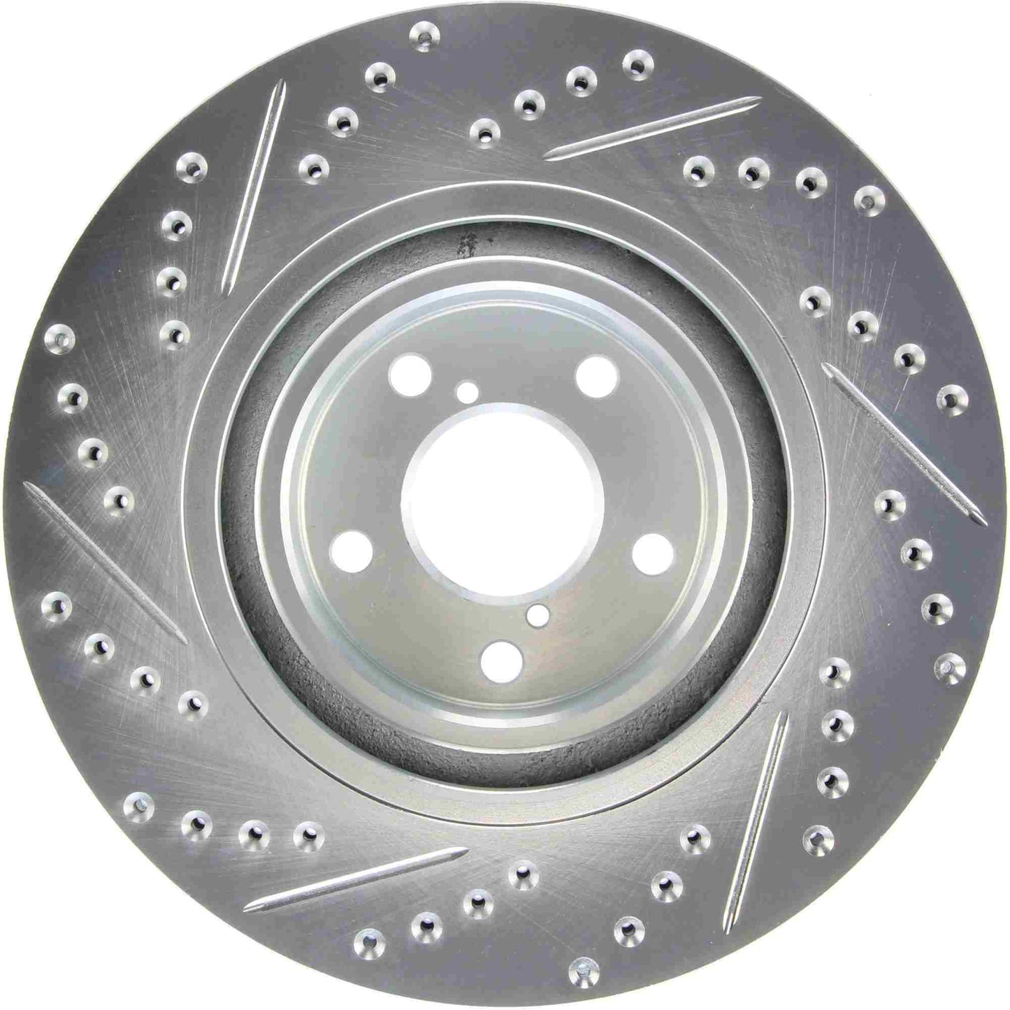 StopTech Select Sport Drilled And Slotted Brake Rotor; Front Left