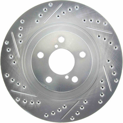 StopTech Select Sport Drilled And Slotted Brake Rotor; Front Right