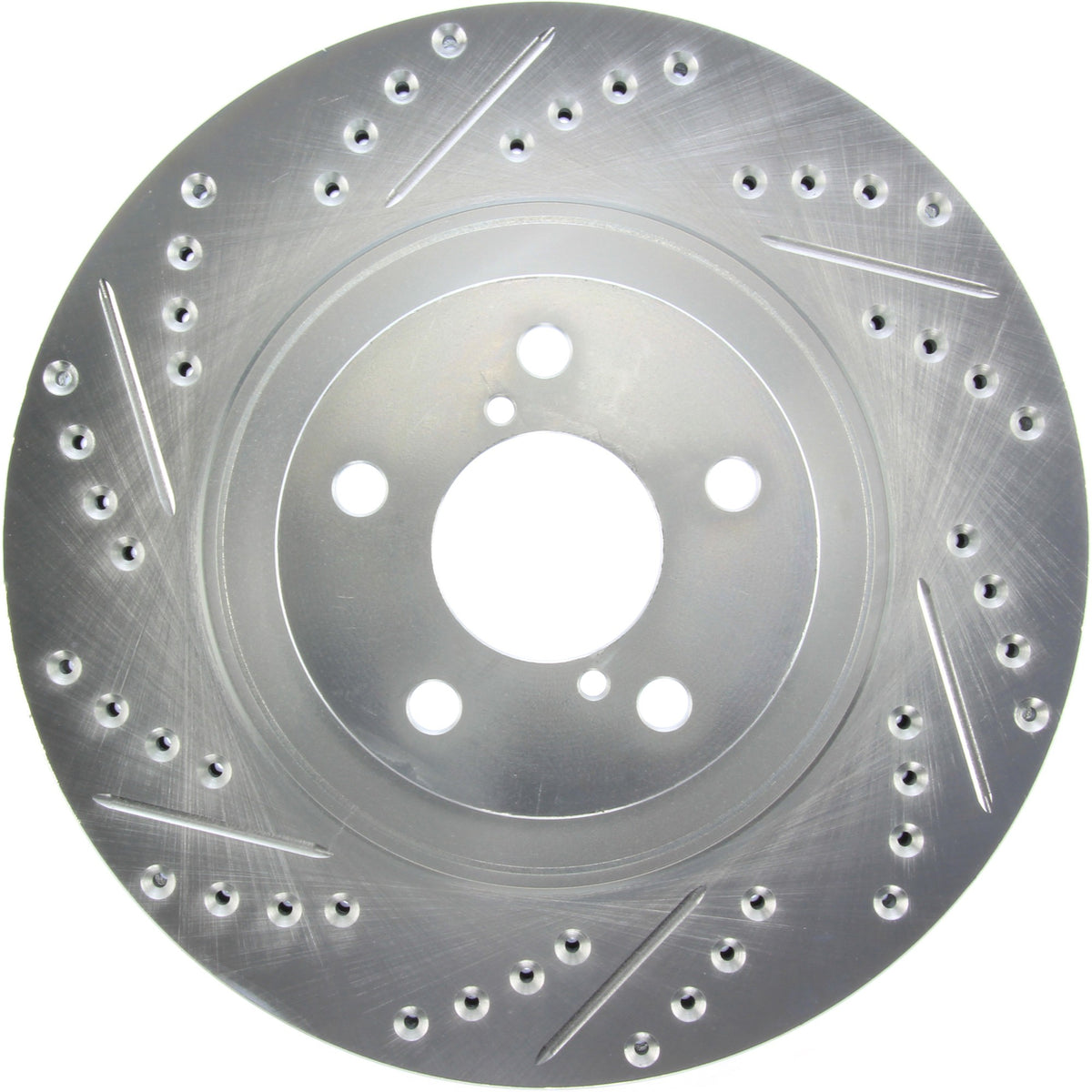 StopTech Select Sport Drilled And Slotted Brake Rotor; Front Right