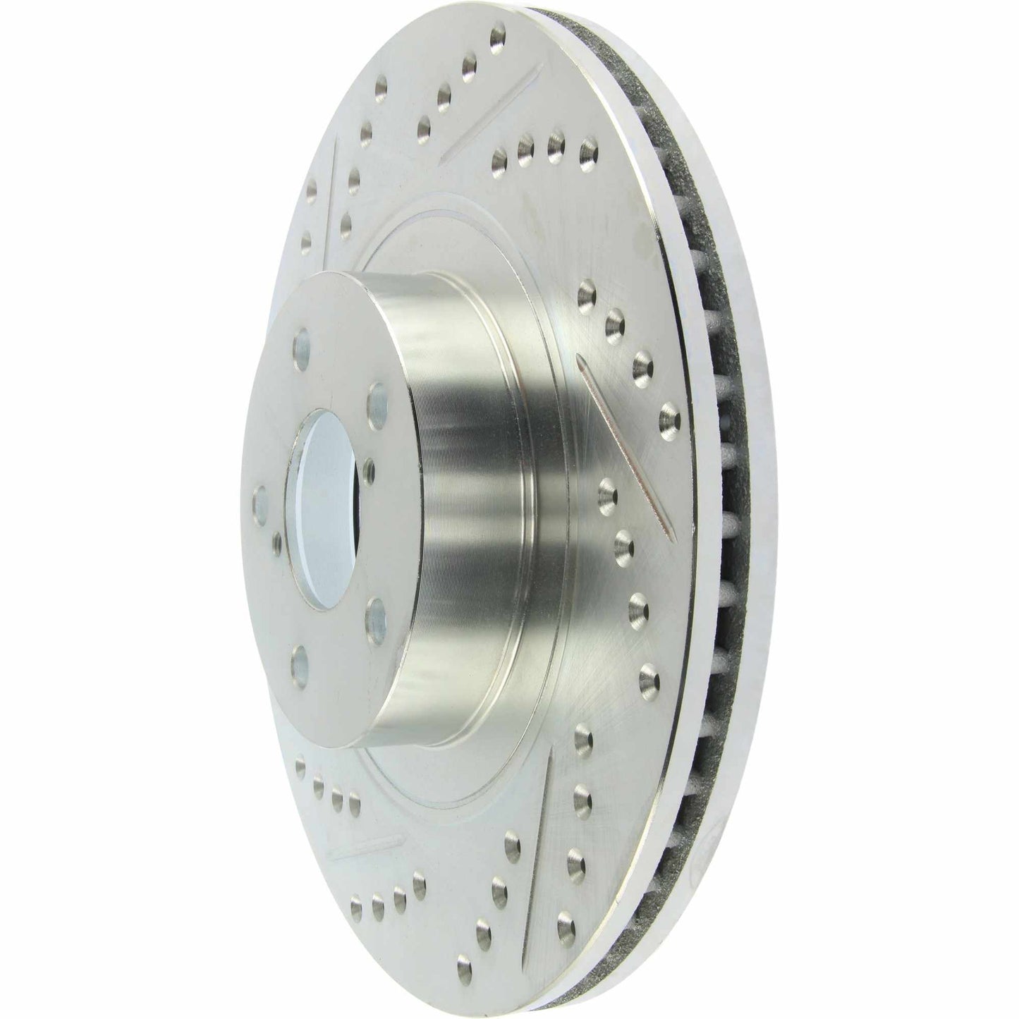 StopTech Select Sport Drilled And Slotted Brake Rotor; Front Right