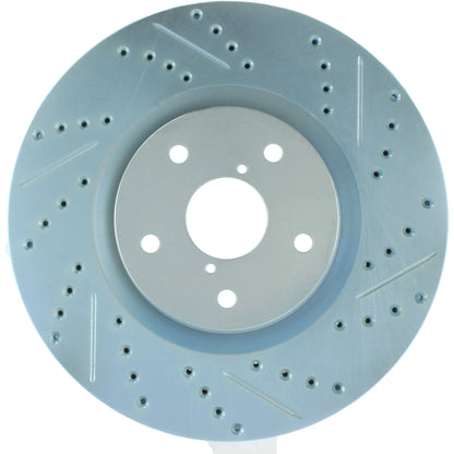 StopTech  Select Sport Drilled And Slotted Brake Rotor; Front Left