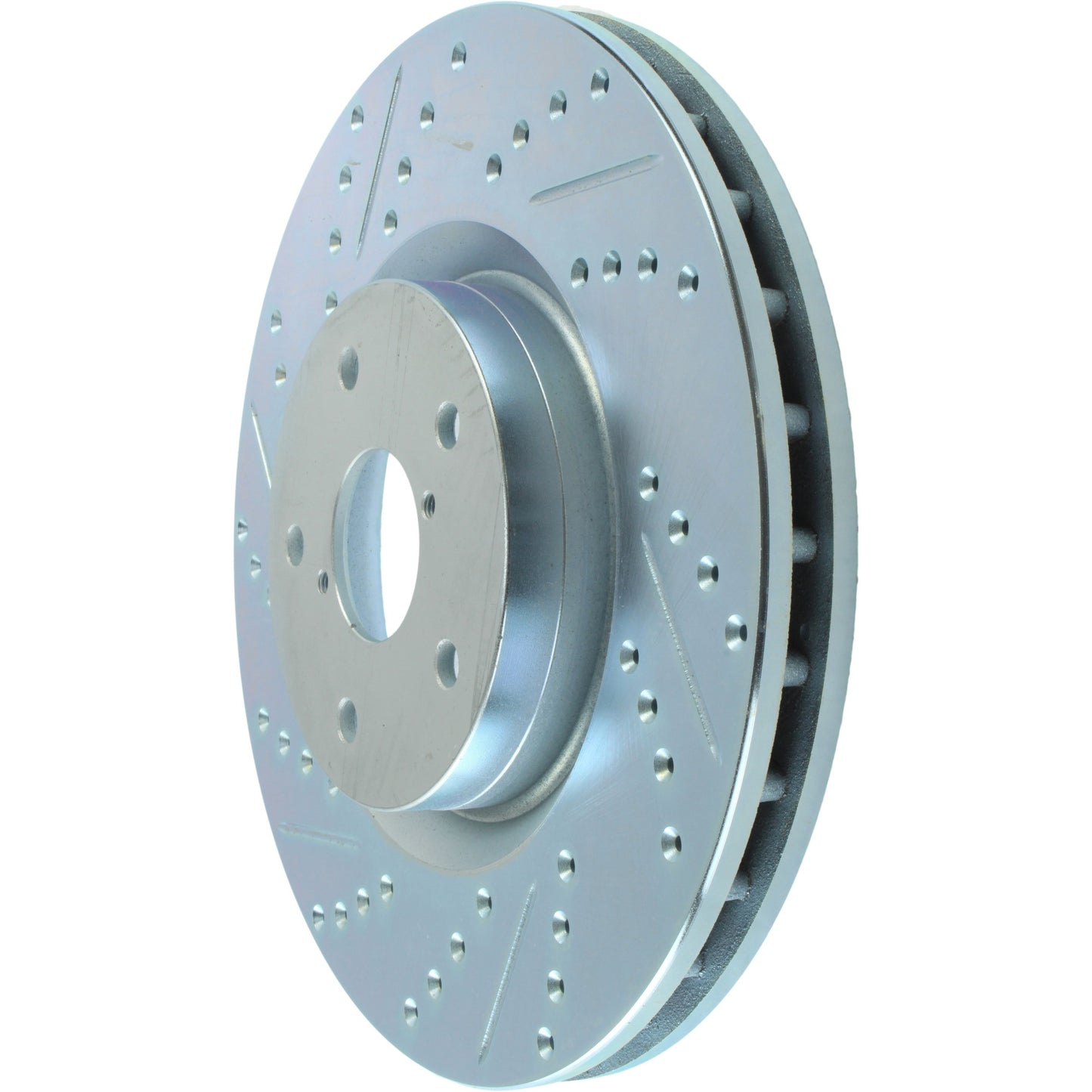 StopTech Select Sport Drilled And Slotted Brake Rotor; Front Right
