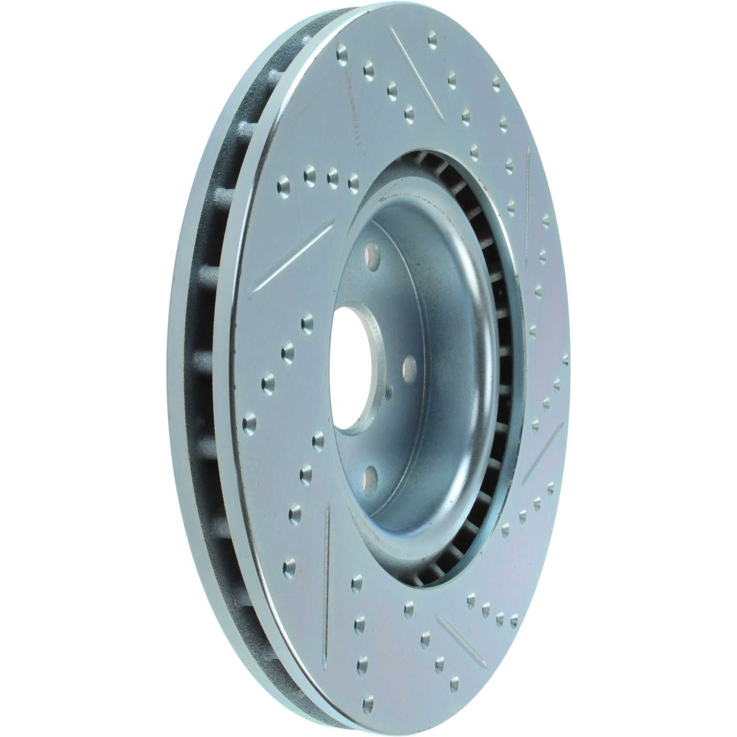 StopTech Select Sport Drilled And Slotted Brake Rotor; Front Right