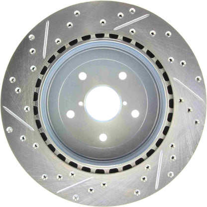 StopTech Select Sport 05-07 Subaru Impreza (DOES NOT FIT WRX/STI) Slotted / Drilled Left Rear Rotor 227.47023L