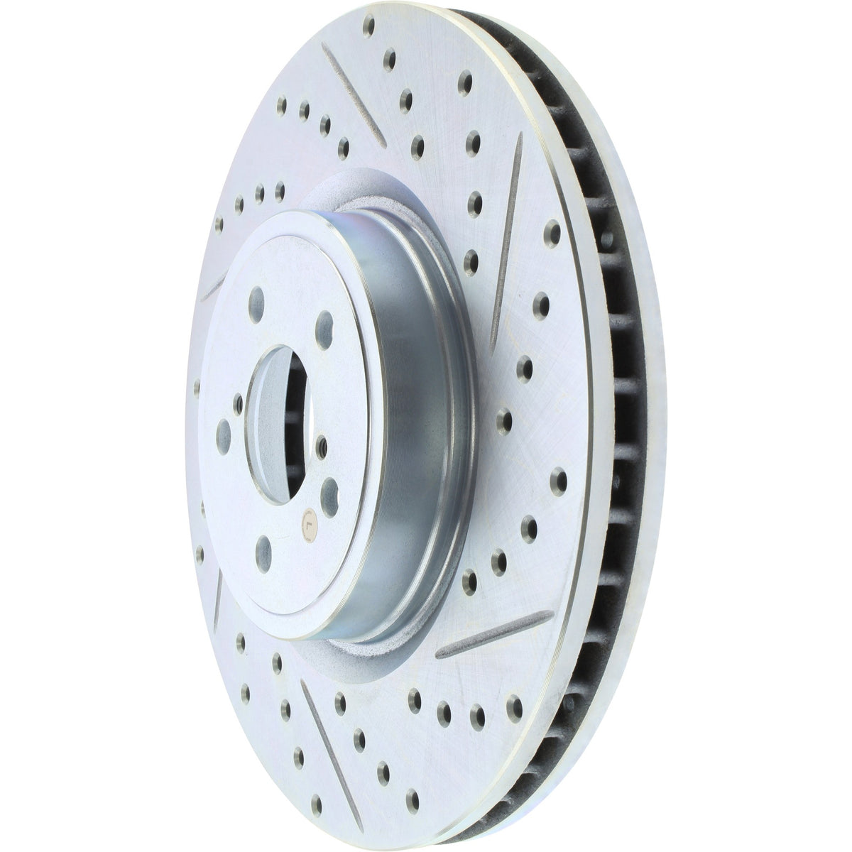 StopTech Select Sport Drilled And Slotted Brake Rotor; Front Left