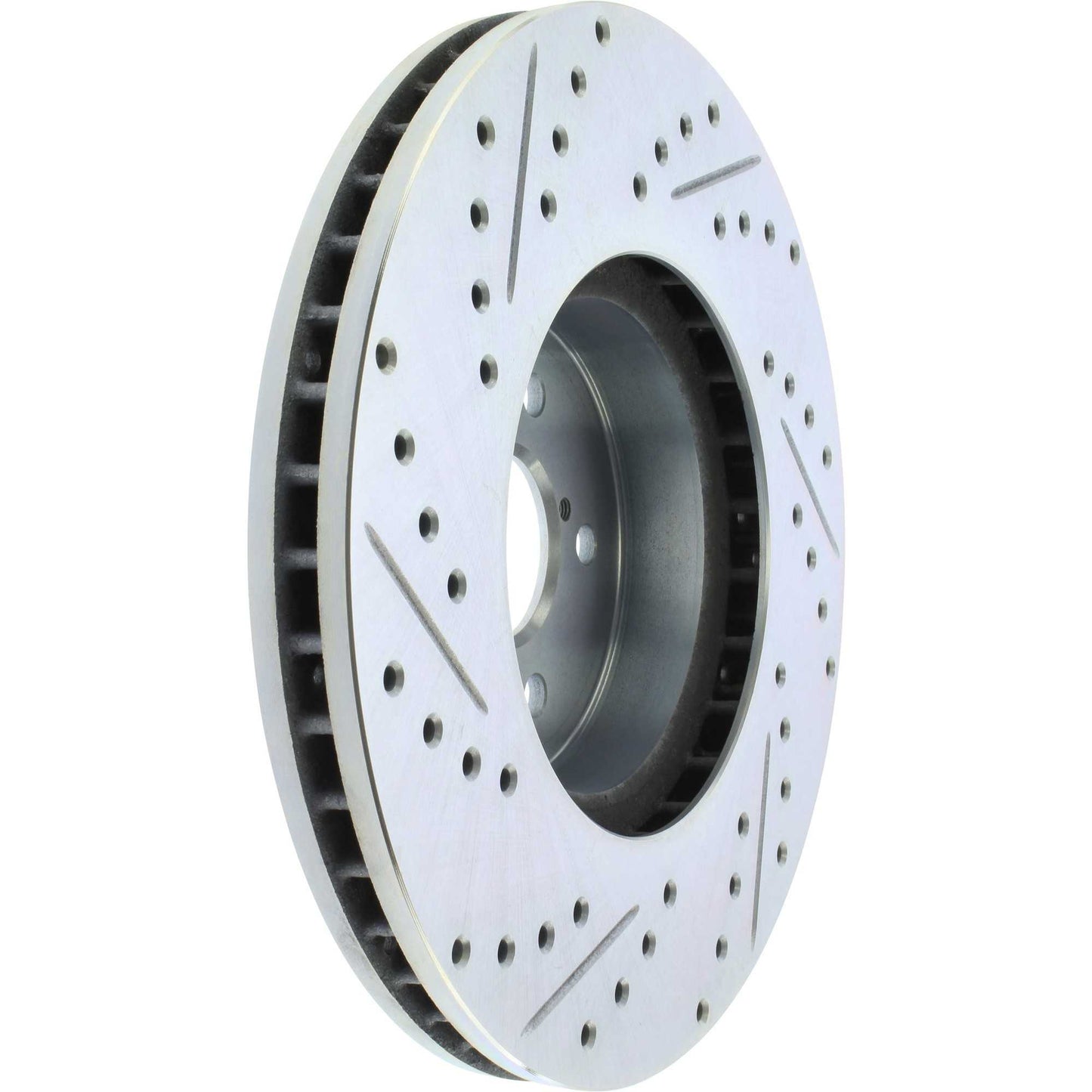 StopTech Select Sport Drilled And Slotted Brake Rotor; Front Left