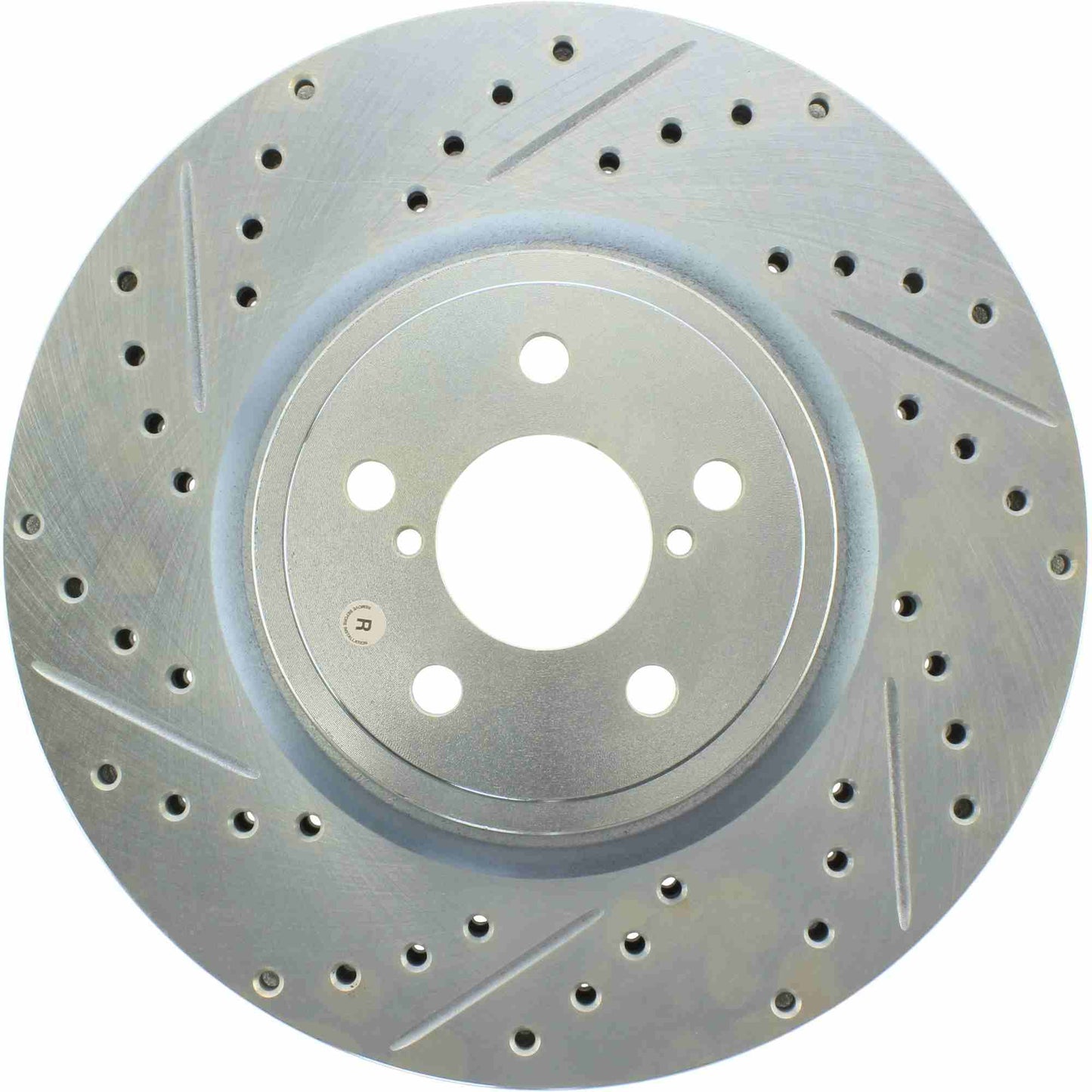 StopTech Select Sport Drilled And Slotted Brake Rotor; Front Right