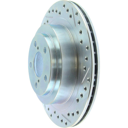 StopTech Select Sport 05-09 Subaru Legacy Select Slotted & Drilled Vented Left Rear Brake Rotor 227.47025L