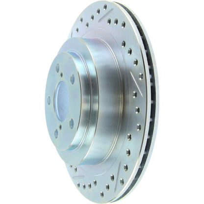 StopTech Select Sport 05-09 Subaru Legacy Select Slotted & Drilled Vented Right Rear Brake Rotor 227.47025R