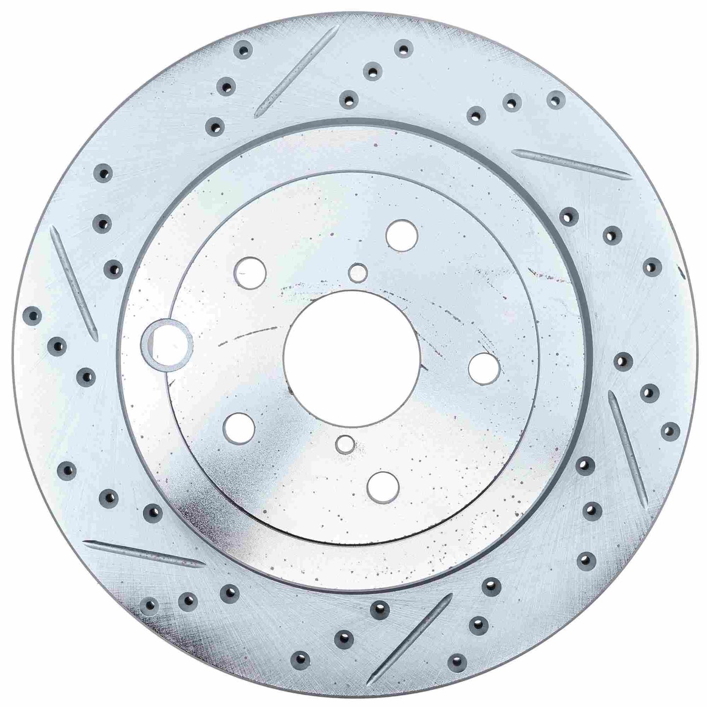 StopTech Select Sport Subaru WRX/STI Slotted and Drilled Left Rotor 227.47030L