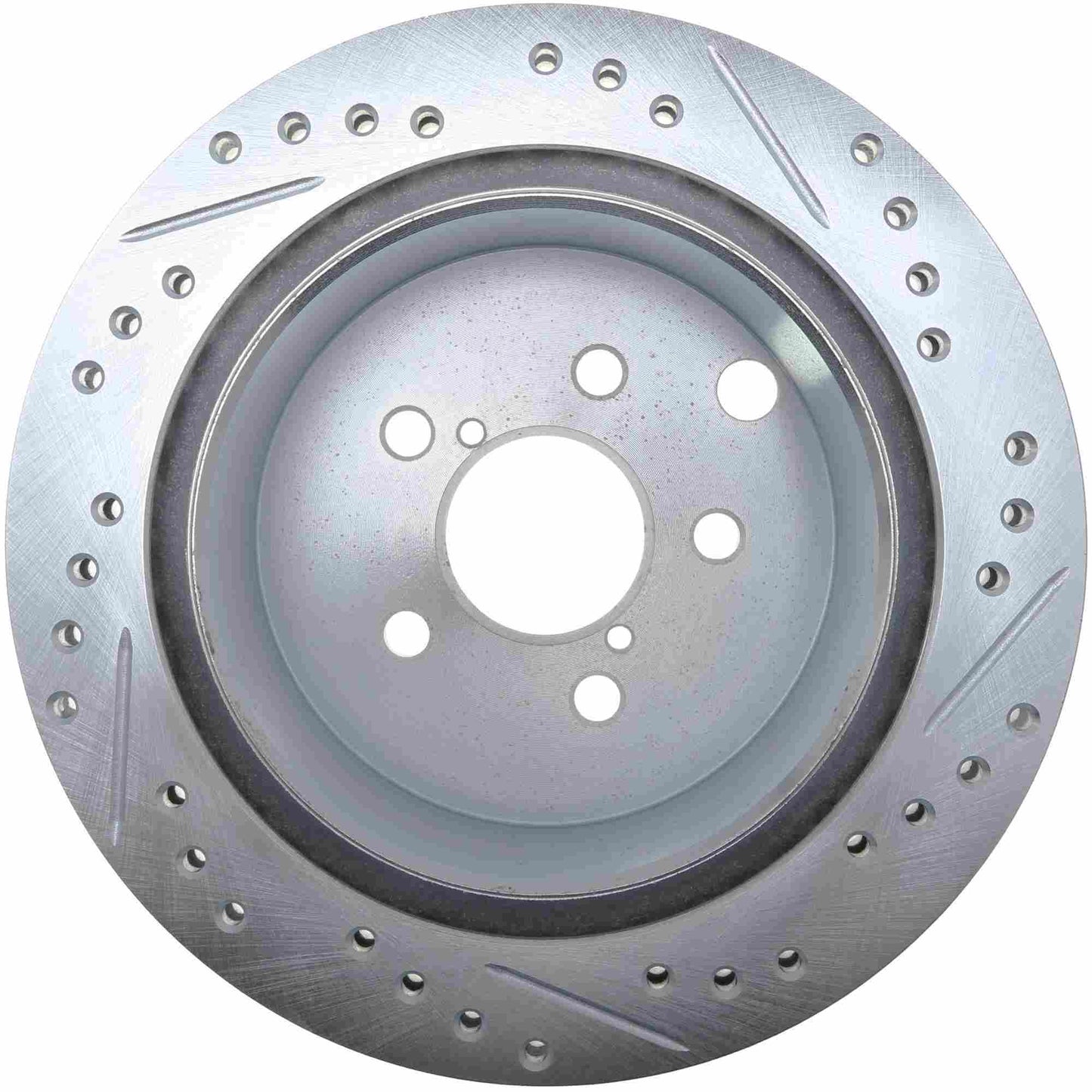 Stoptech 14-18 Subaru Forester Drilled & Slotted Rear Left Sport Brake Rotor 227.47035L