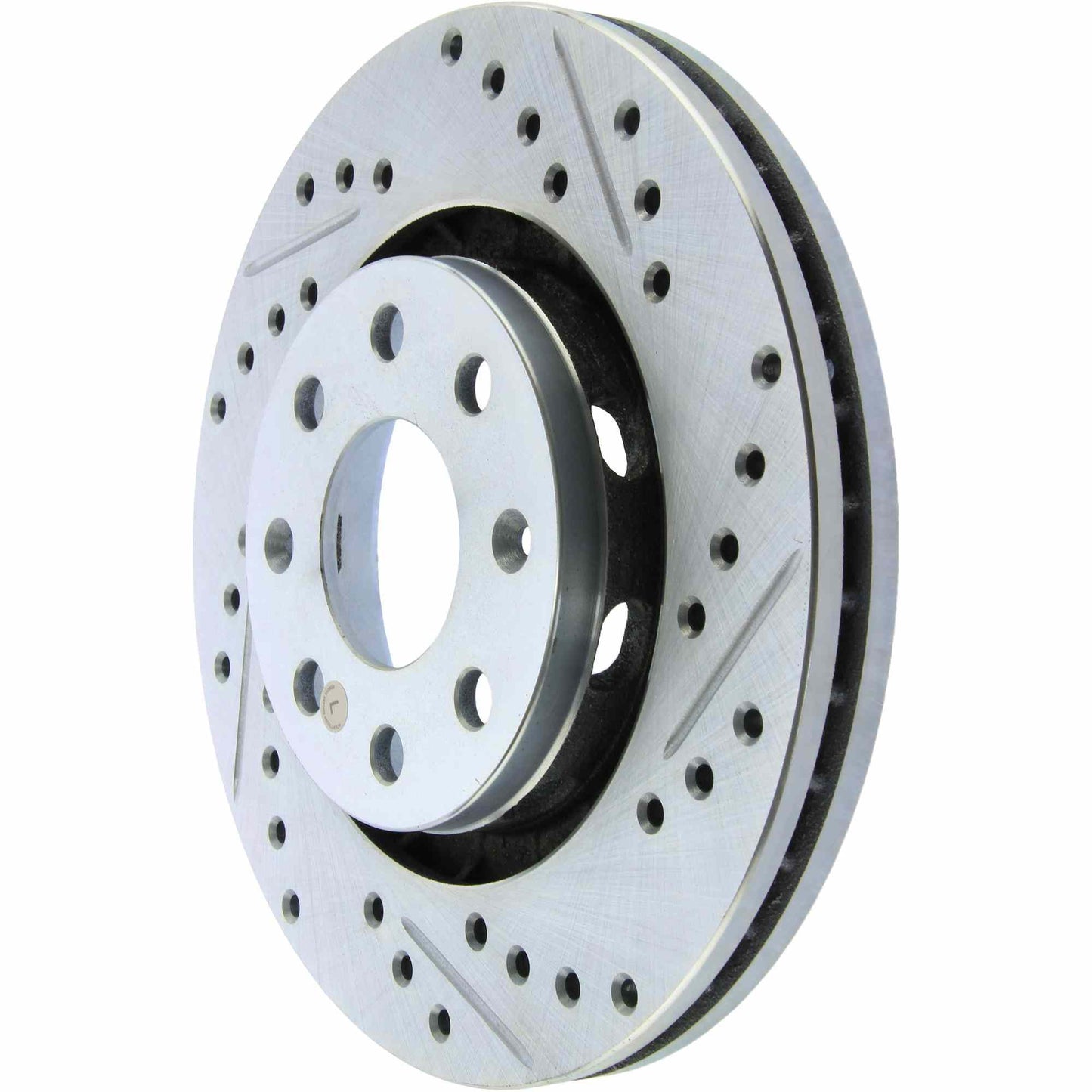 StopTech Select Sport Drilled And Slotted Brake Rotor; Front Left