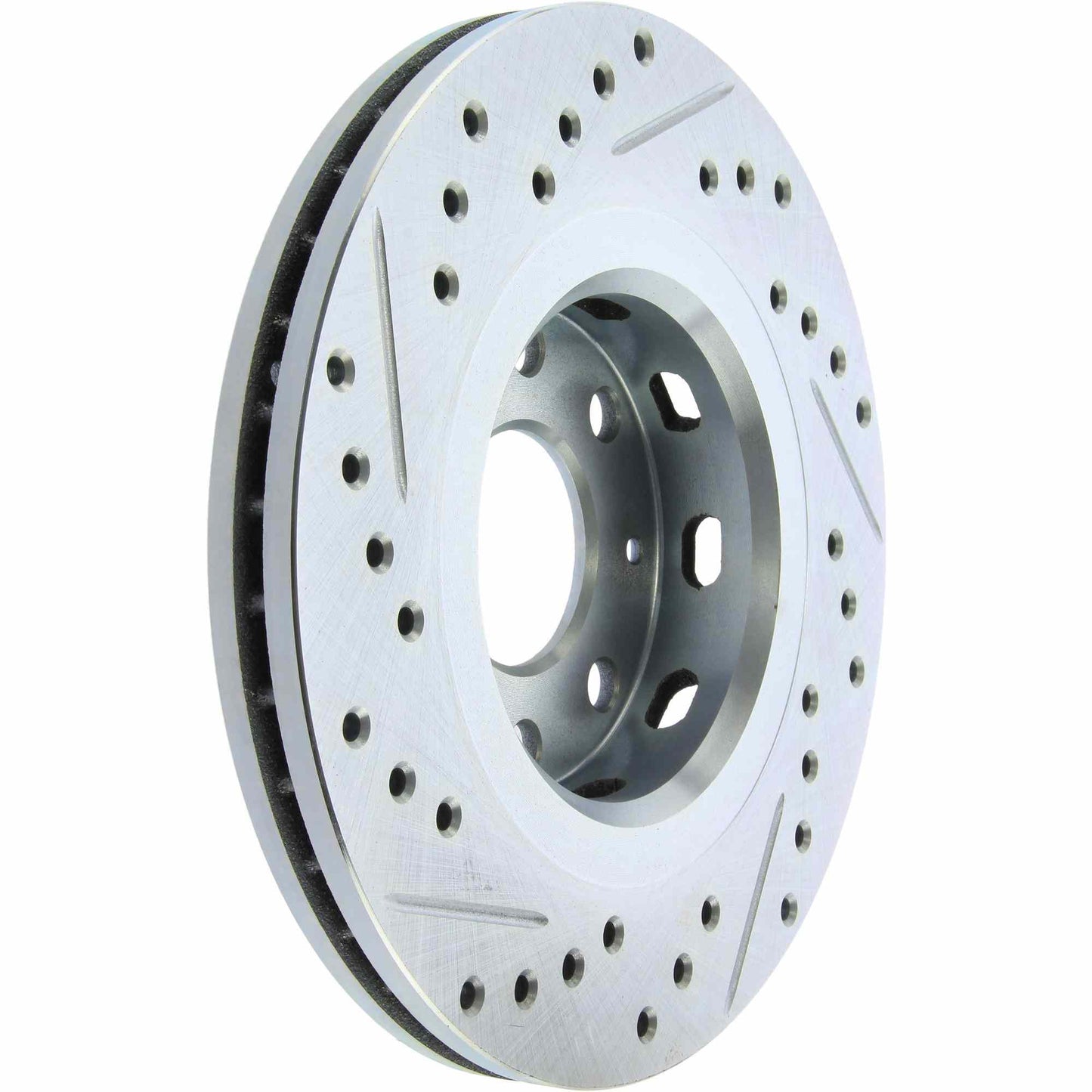 StopTech Select Sport Drilled And Slotted Brake Rotor; Front Left