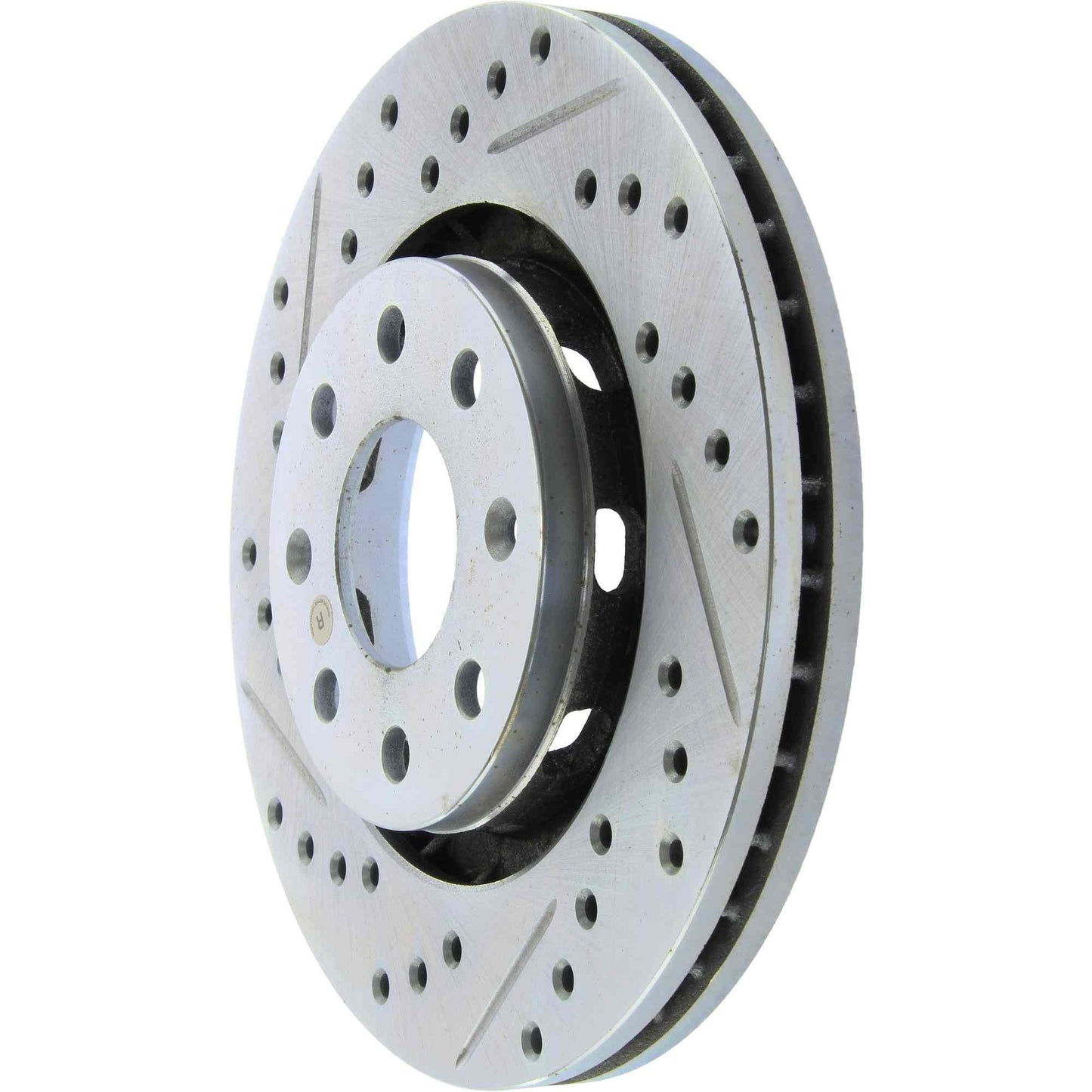 StopTech Select Sport Drilled And Slotted Brake Rotor; Front Right
