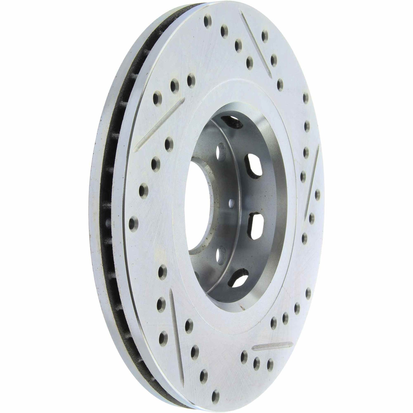 StopTech Select Sport Drilled And Slotted Brake Rotor; Front Right