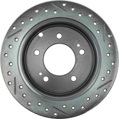 StopTech Select Sport 10-13 Kia Soul / Forte Right Slotted & Drilled Sport Brake Rotor - Rear 227.50027R