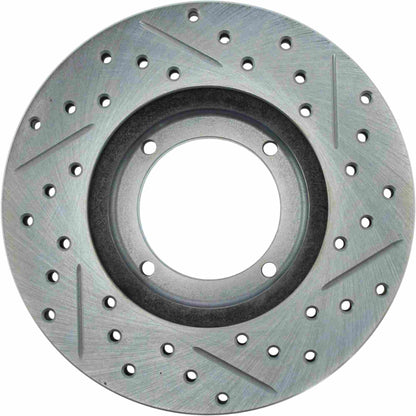 StopTech  Select Sport Drilled And Slotted Brake Rotor; Front Right