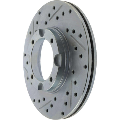 StopTech  Select Sport Drilled And Slotted Brake Rotor; Front Right