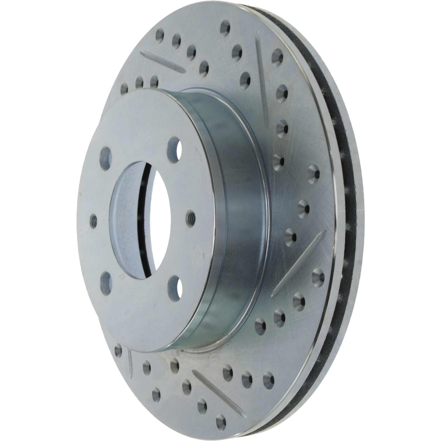 StopTech Select Sport Drilled And Slotted Brake Rotor; Front Left