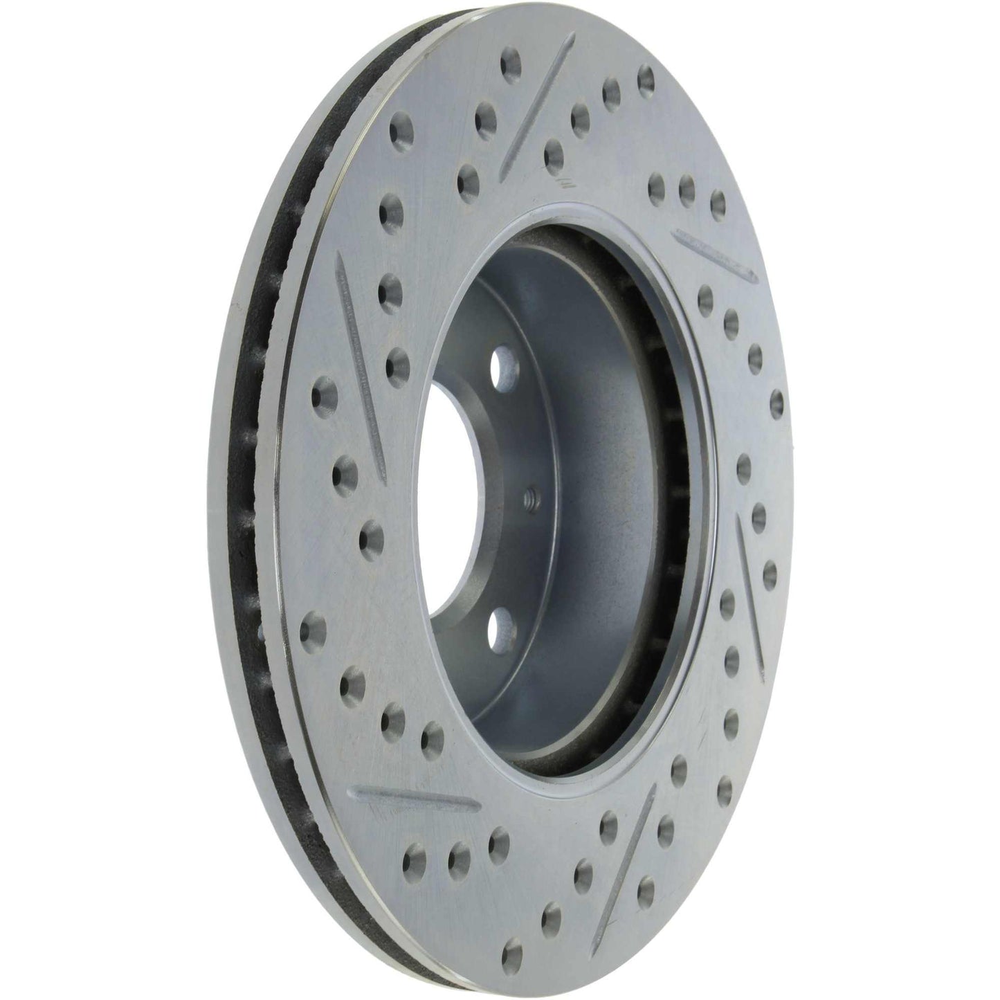 StopTech Select Sport Drilled And Slotted Brake Rotor; Front Left