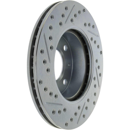 StopTech Select Sport Drilled And Slotted Brake Rotor; Front Left