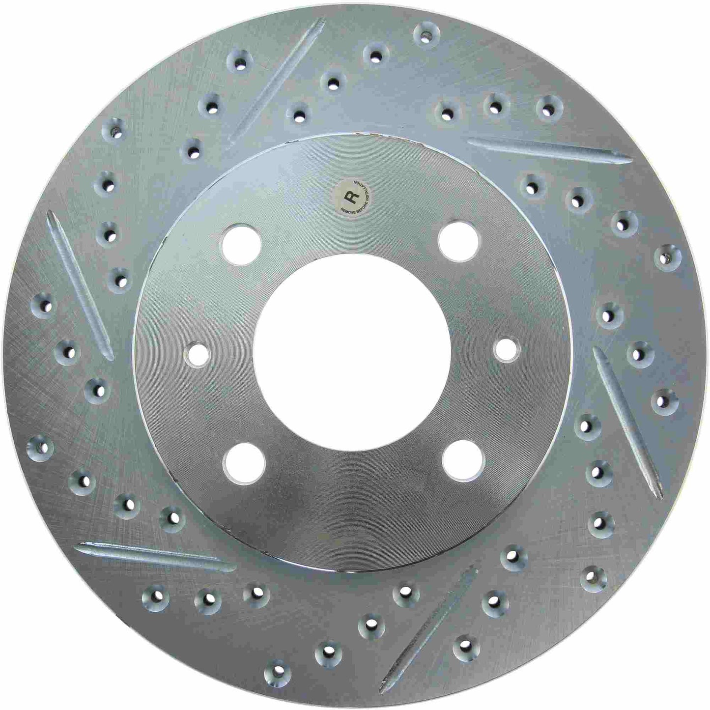 StopTech Select Sport Drilled And Slotted Brake Rotor; Front Right