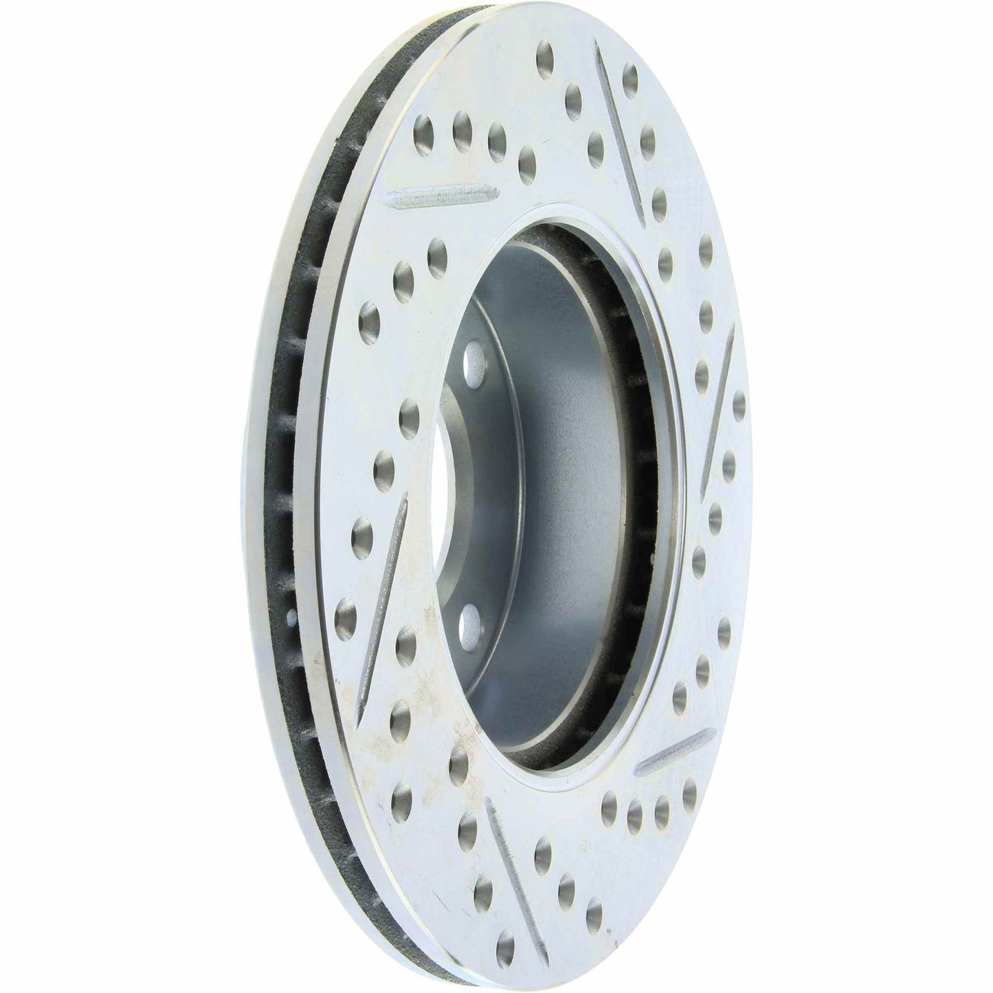 StopTech Select Sport Drilled And Slotted Brake Rotor; Front Right